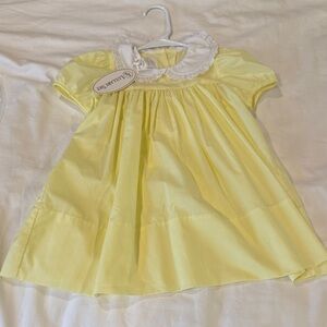 Yellow Kids Dress with White Collar